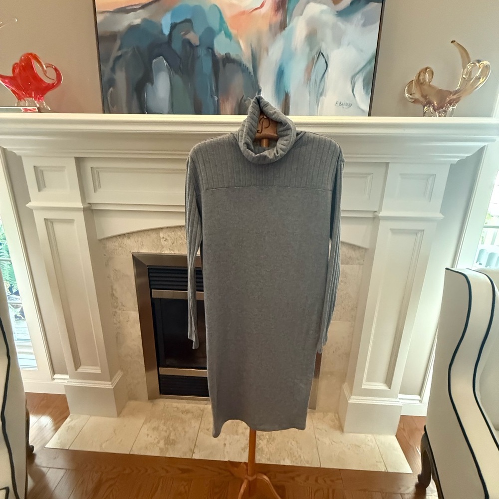 Joe Fresh Grey Size S Turtleneck Dress